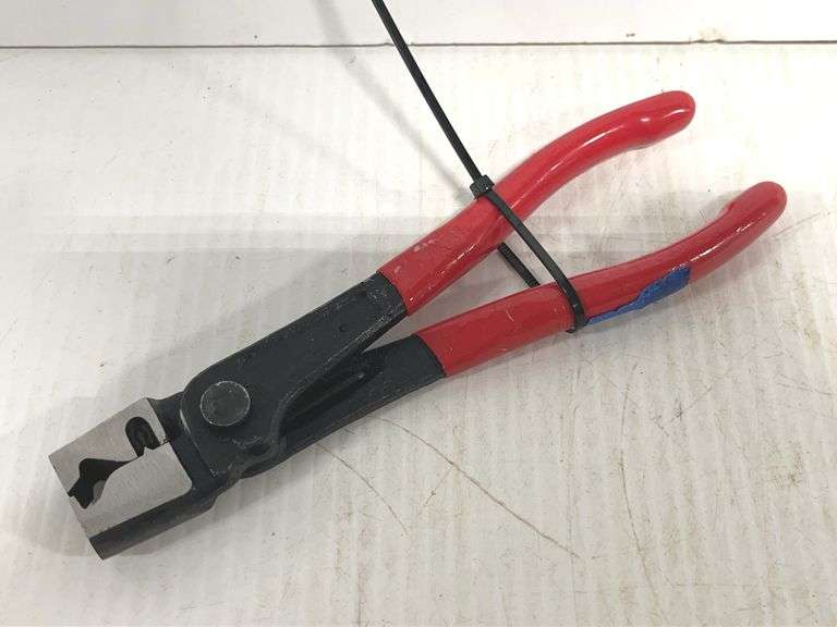 Clic R Type Tnisesm Clic-R type hose clamp pliers, ergonomic red and black grips ...