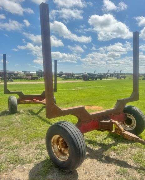 Husky Hauler 10-Ton Running Gear with Shop Built Log Racks Attached, Tows Well Down the Road, NOTE:  No Sunday Pick-Up