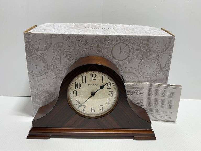 Bulova clock, box- 18