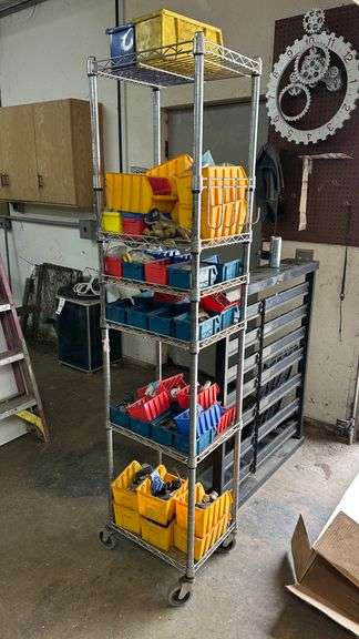 Metro Rack (13" x 17" x 77" high). NOTE: Rack Only - Bins sell separate as Lot #311.