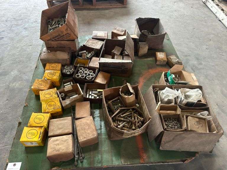 Large Quantity of Hex Head Cap Screws, Nuts, Coupling Nuts), Assorted Sizes