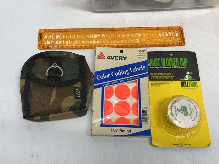 Various Hunting and Sharpening Oils, Archery Arm Guard, (3) Metal ...