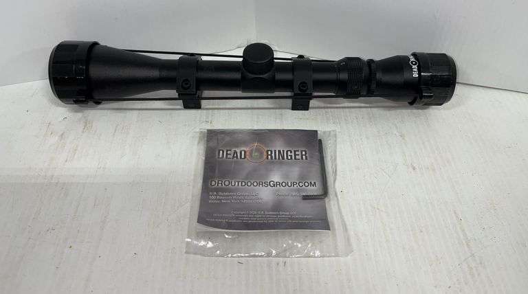 Dead ringer 3-9x40mm scope with scope rings and cover, Model No. DR4777 ...