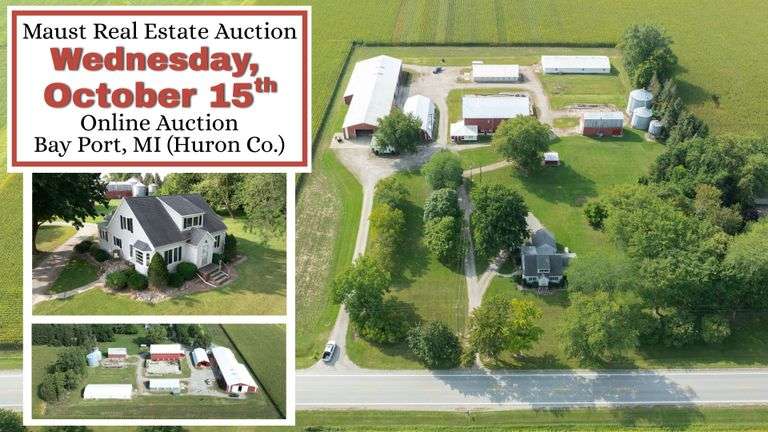 October 15th (Wednesday) Real Estate Auction - Bay Port, MI (Huron Co.)
