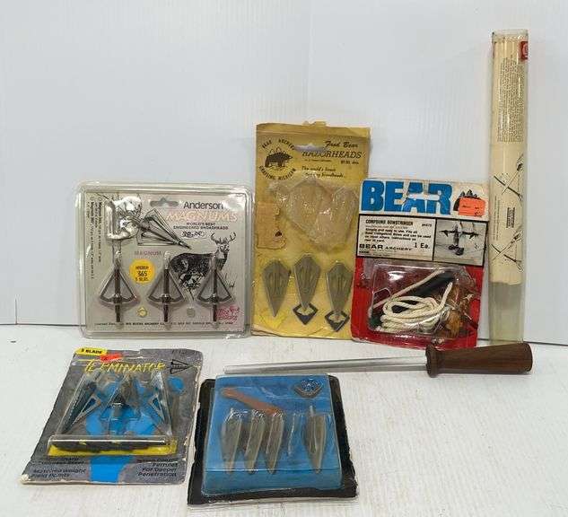 Case aluminum stick sharpener, Terminator broadheads, 3-Blade, (3) Fred ...