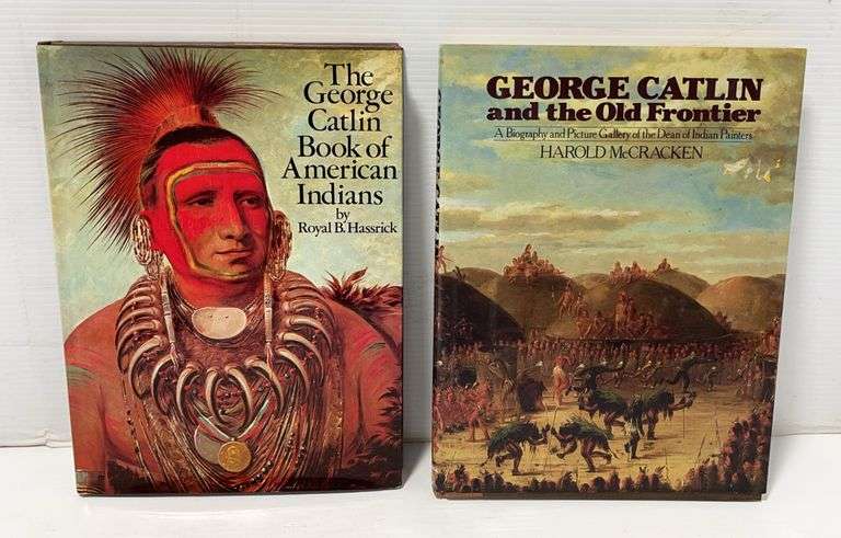 Howard R Catlin (2) Hardbound coffee table artist editions of George Catlin American ...