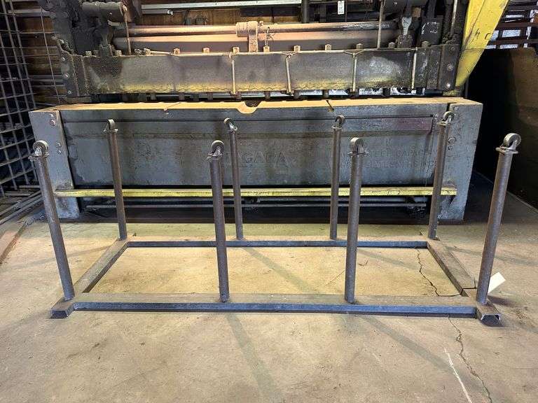 Material Approach to Shear with 2" Iron Casters (31" wide x 76" long x 30" high)