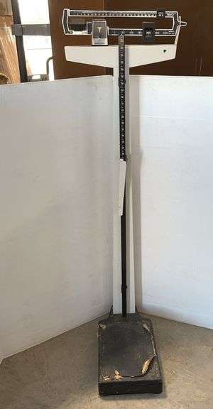 Health-O-Meter weight scale, shows wear - Albrecht Auction Service