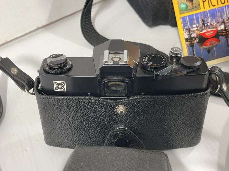 Promatic SLF/1.7 Older Camera, (3) Rolls of film; Olympus Camedia C ...