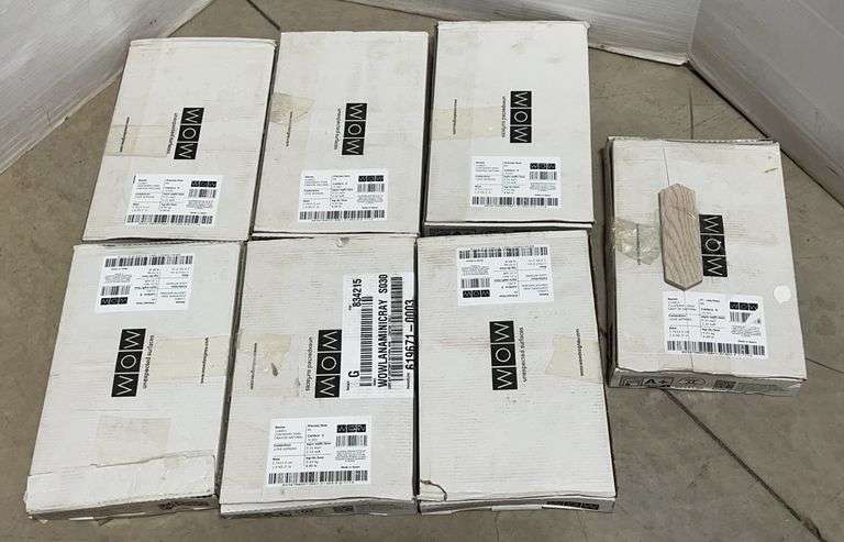 Wow Tile Box (7) Boxes of WOW Style ceramic tile, 5.3