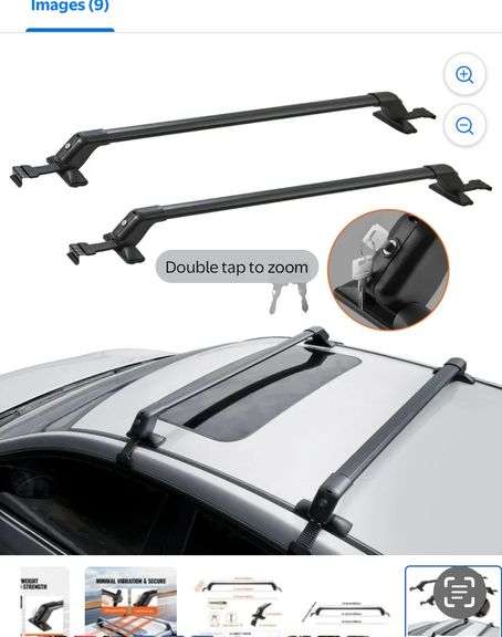 Universal car roof rack with mounting hardware - Albrecht Auction Service
