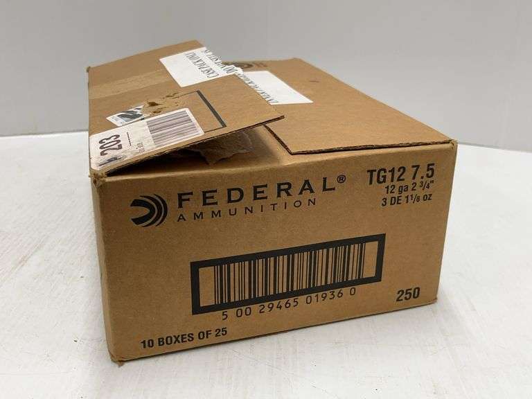 Case of (250) Federal 12-Gauge 2 3/4