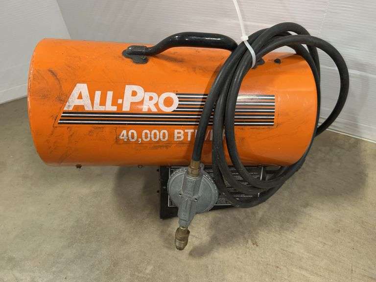 All-Pro 40,000 BTU/HR, propane heater, 16