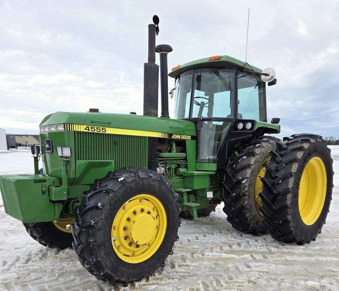 1989 John Deere 4555 Tractor, 4WD, (12,255 Hours), Very Clean, One ...