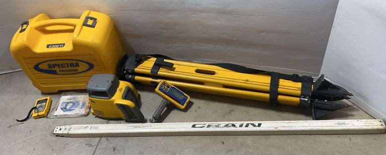 Spectra LL300S Laser Level, Stand and Measurement Stick Included, with ...