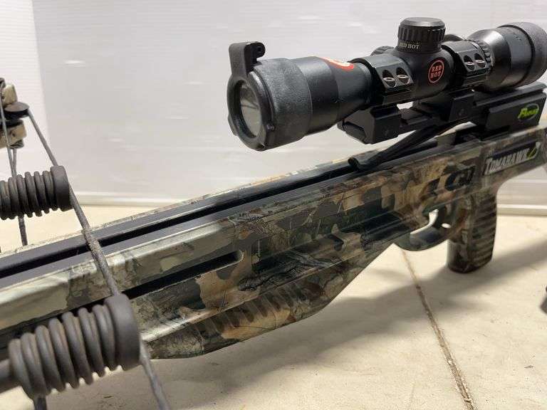 Tree Arows Parker Bows Tomahawk Crossbow with Factory-Installed Red Hot Scope, 160 ...