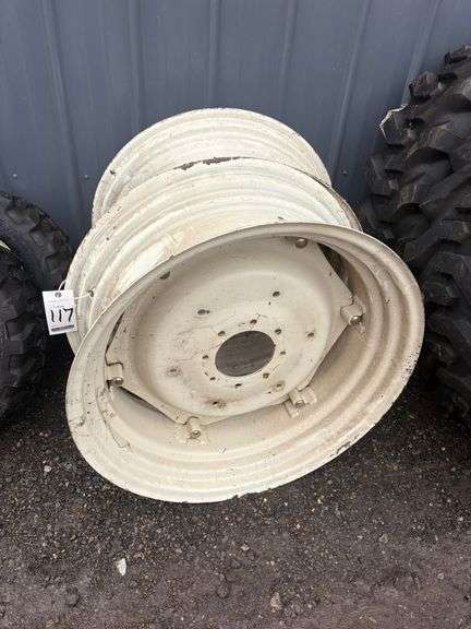 New Set of 12x30 Rims with 6-Loops and Centers - Albrecht Auction Service