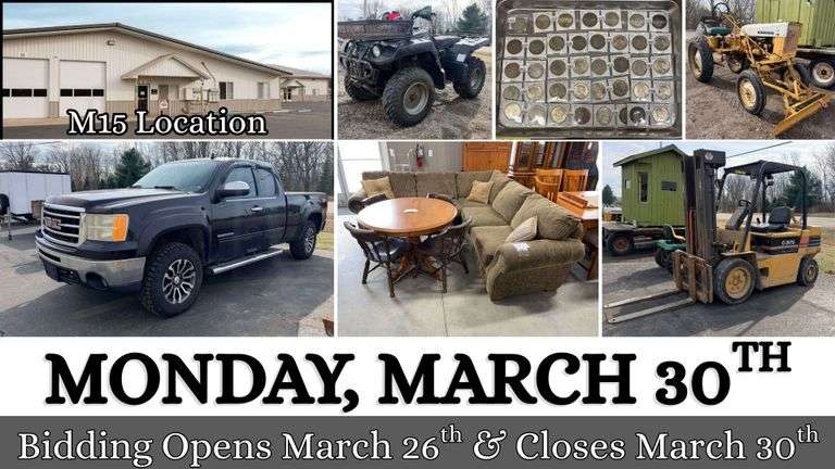March 30th (Monday) M-15 Online Consignment