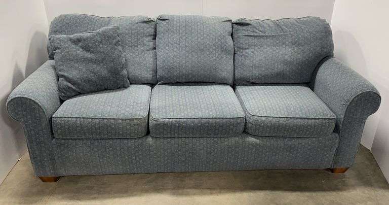 Flexsteel sofa, teal/blue, 83'W