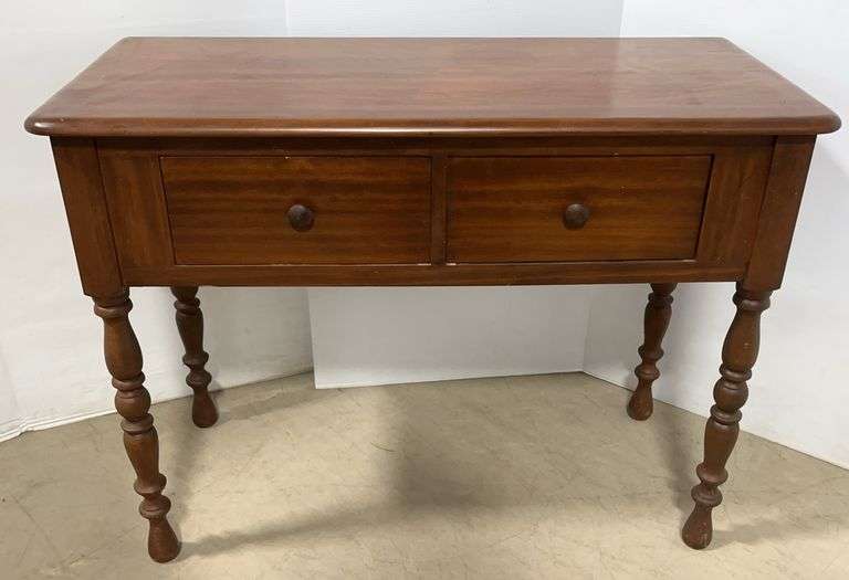 Old 2-drawer table, 40"W x 18"D x 30"H, nice