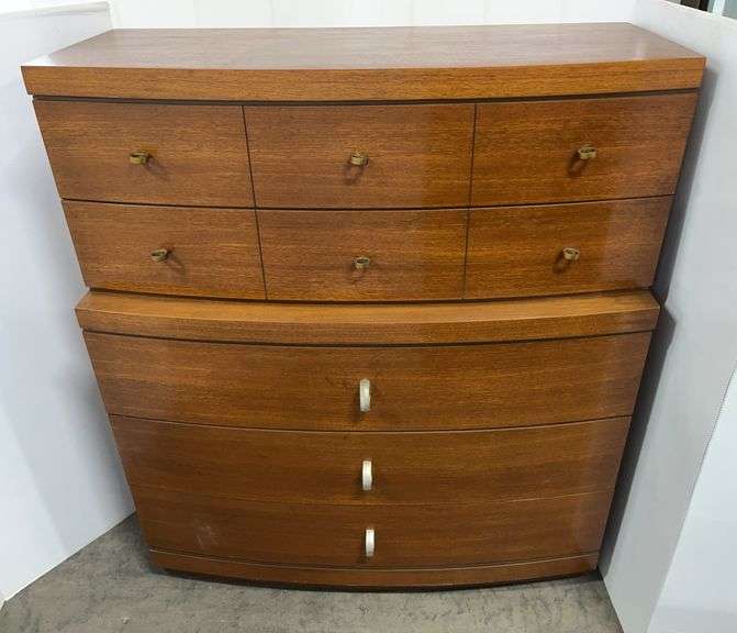 Mid century 5-drawer dresser, 40"W x 19"D x 46"H