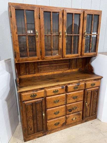 Handmade in Oregon Birds Eye Oak Hutch