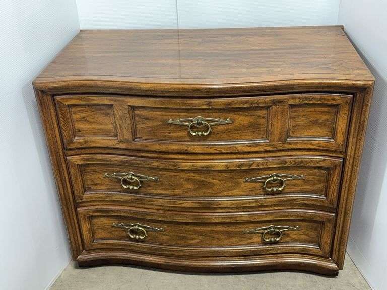 Drexel dresser/cabinet, 37"W x 21"D x 30"H, one corner has damage on bottom