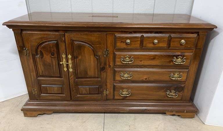 Long Wooden Bedroom Dresser