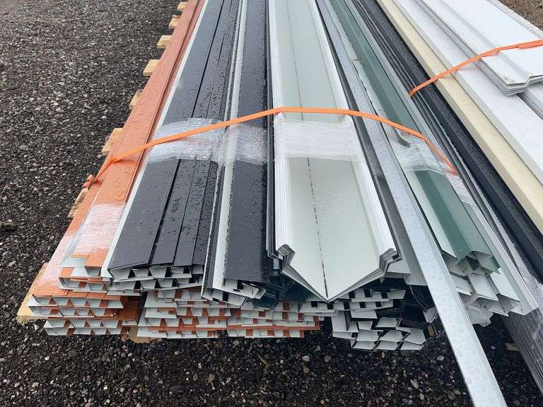 Large Lot of Steel Trims: (158) J-Channel Copper Penny 10'4
