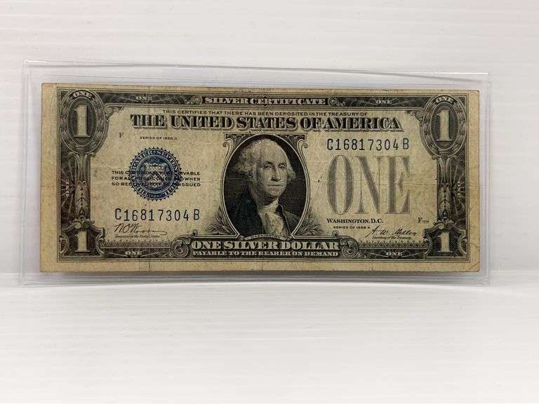 1928 $1 "Funny Back" Note, 1st Year of the Small Note - Albrecht ...