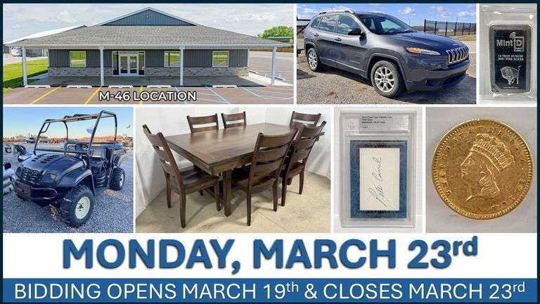 March 23rd (Monday) M-46 Online Consignment
