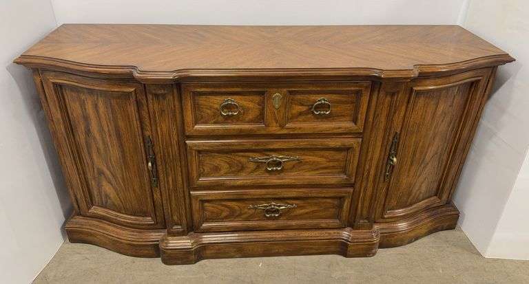 Drexel rolling sideboard, 62"W x 19"D x 32"H, very nice