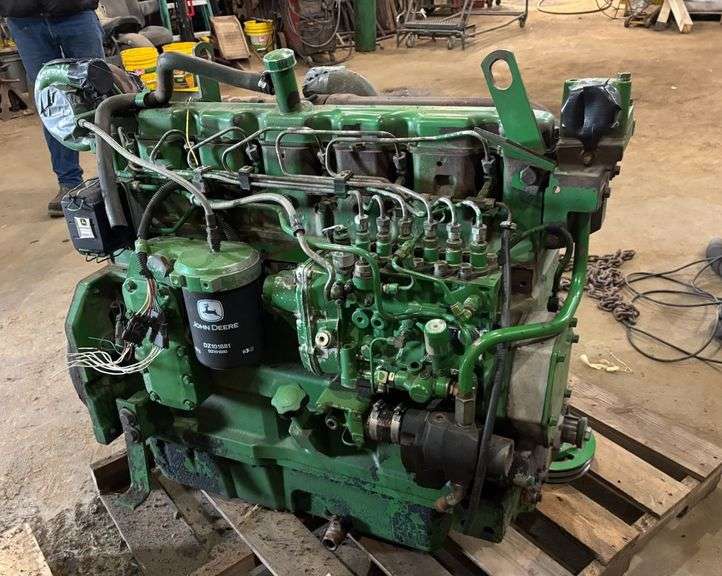 John Deere 7.6L 466 Engine, Good Running Engine Removed from a 9600 ...