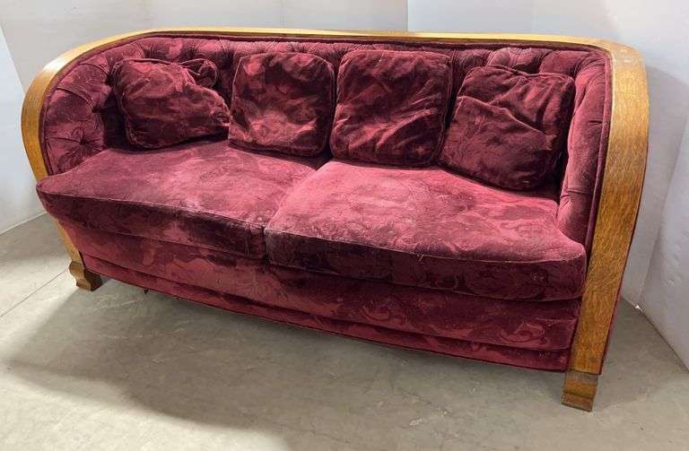 Antique Velvet Couch