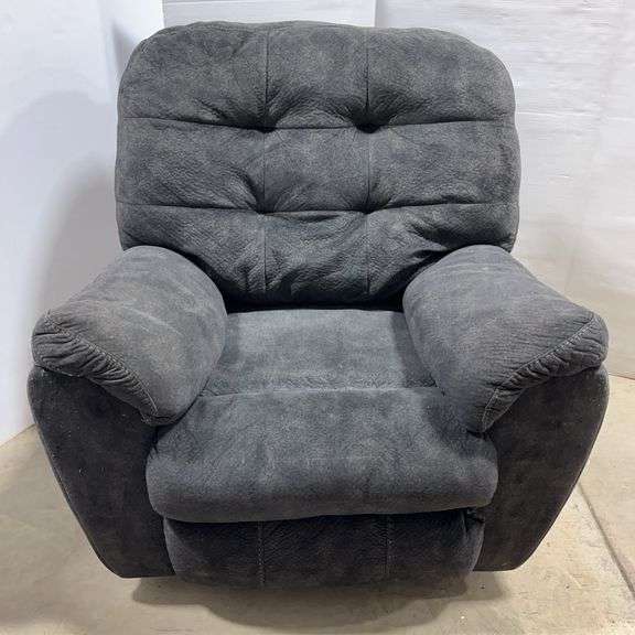 Recliner, 34"W x 32"D x 34"H at the back