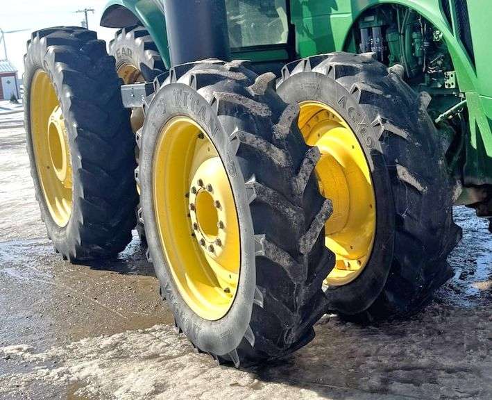 This item Selling ABSOLUTE! ~~~ Tractor Tires and Rims, Removed from an 8260R, 7-Tires Held Air, 1-Could Use a Tube for More Life Out of the Tire