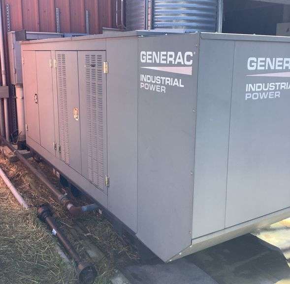 Generac 175 kW Natural Gas Powered Generator, 480V, 3-Phase, Purchased and Installed but Discovered the Facility Didn't Have Enough Gas Flow to Operate this Genset, Machine has Never been Ran, Unsure of Hours, Was Told it was a Standby for a School with Low Hours when Purchased