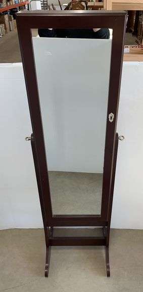 Floor Full Length Mirror / Jewelry Cabinet