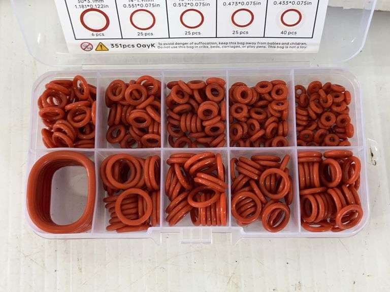 351-Piece Rubber O-Ring Seals: Oil-Resistant and Heat-Resistant Round ...