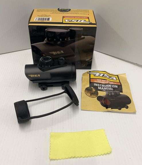 BSA Red Dot Scope for Deer, Bow, and Turkey Hunting, Brightness Control, 30mm Lens, Model- RD30, TN722