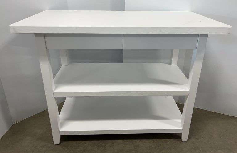 2-Drawer Kitchen Island with 2-Shelves