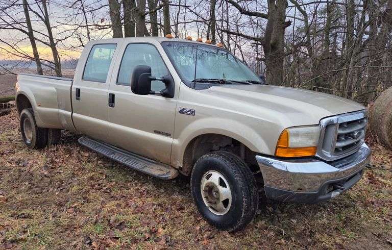 2000 Ford F-350 Powerstroke Pickup, (358,000 Miles), 4WD Stopped ...