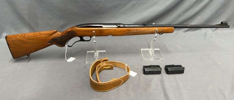 Winchester Model 88 Lever Action, .308 Win. with (2) Clips and Leather Sling: Manufactured 1966, Serial Number H244567, TN00604