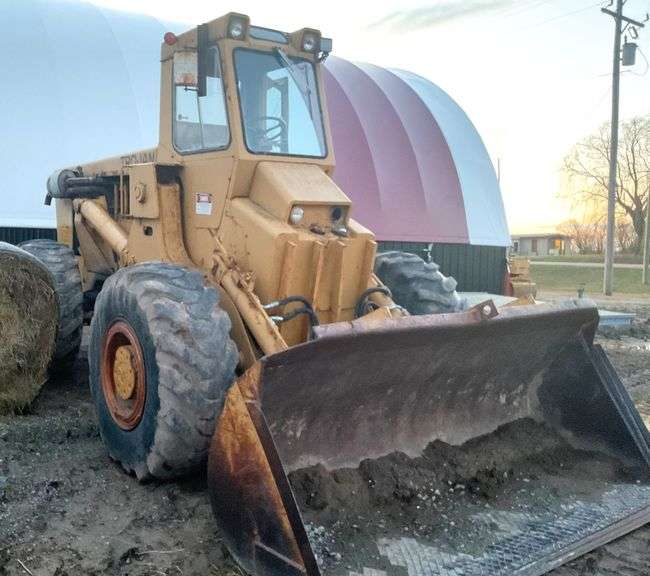 Wheel Loader Rear View Trojan Wheel Loader, 2-Cycle, Rear Wheel Steer, Detroit Power, Good ...