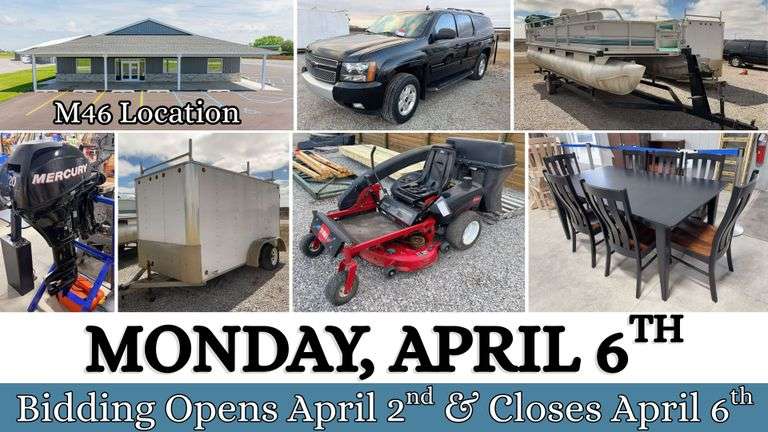 April 6th (Monday) M-46 Online Consignment