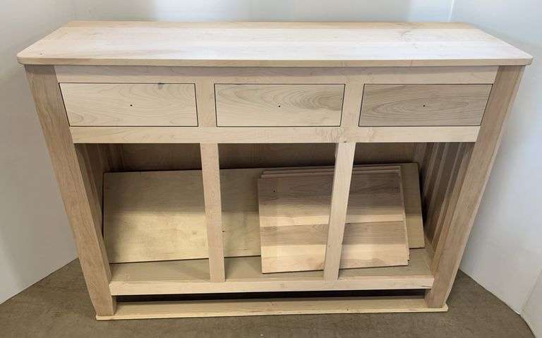 Maple Sideboard: Has Doors, Hinges, and Knobs