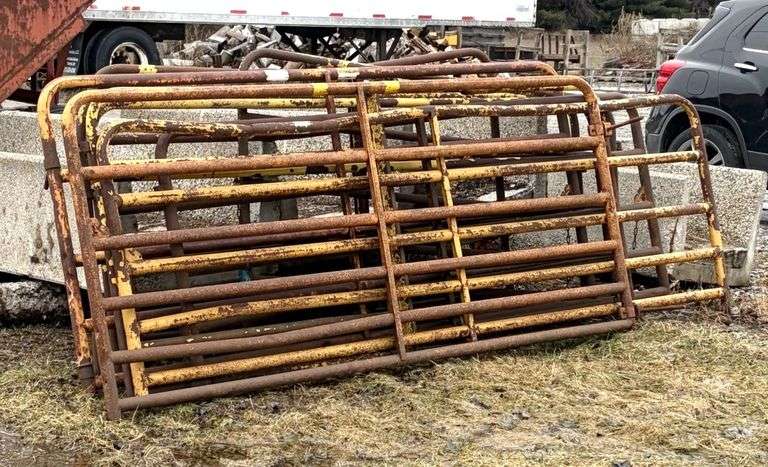 (8)-Assortment of Cattle Gates, 10' and 12' Long