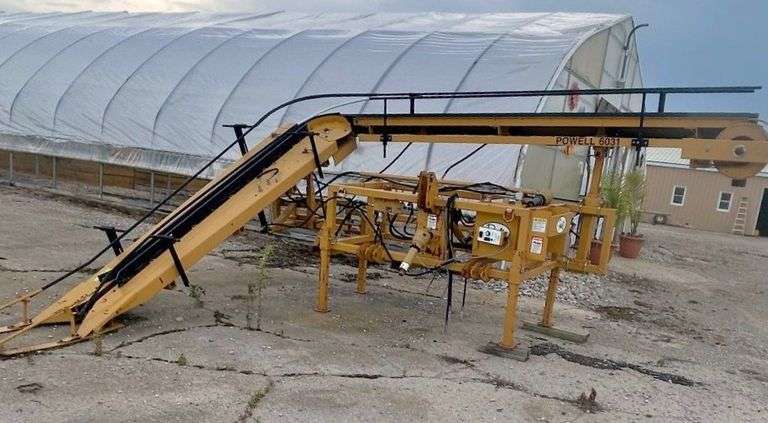 2019 Powell Model 6031 Hemp Harvester (Tobacco), 3-Point Hitch Mounted Harvester Designed to Cut the Stalk at Near Ground Level, Orient the Stalk Perpendicular to the Direction of the Travel, Weight 2700 lb., 2000 Plants per Hour, Seller Purchased New in 2019 for Approx. $40,000, NOTE: Video loaded for this item!