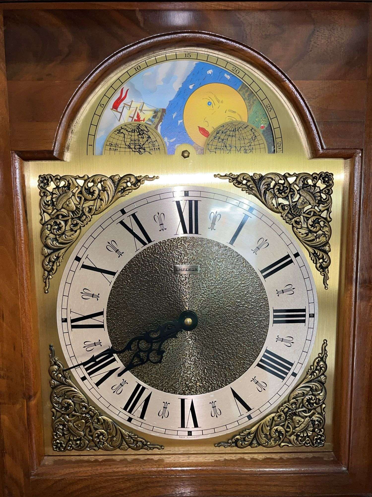 Emperor Made in Germany Model 120 Series Grandfather Clock with