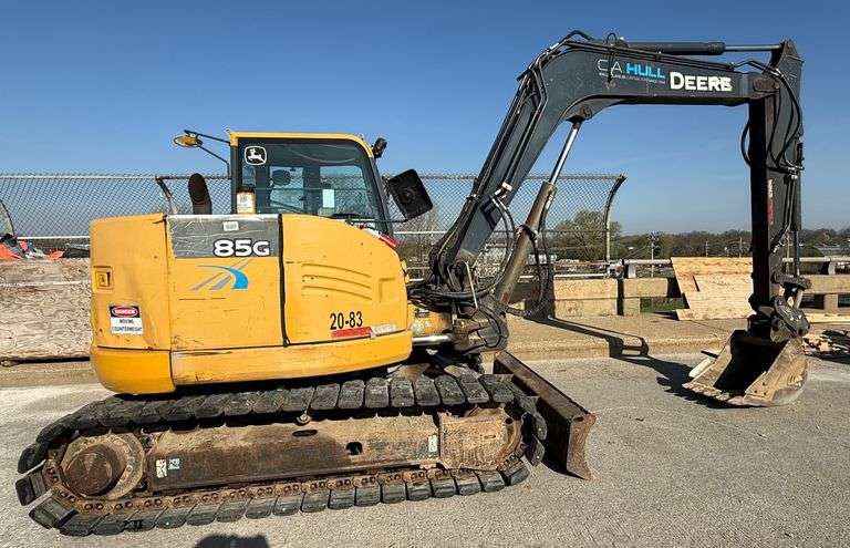 2015 John Deere 85G, (4,474 Hours), Mini Heavy Rubber Tracks, Serial No ...